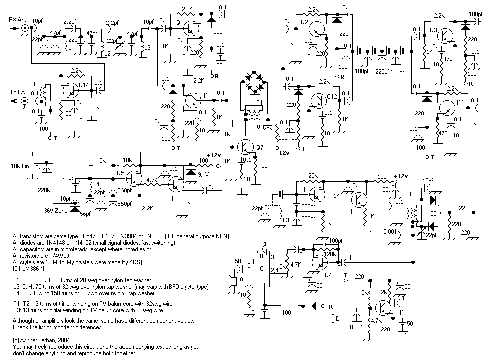 VU2ESE | BITX – An easy to build 6 watts SSB transceiver for 14MHz